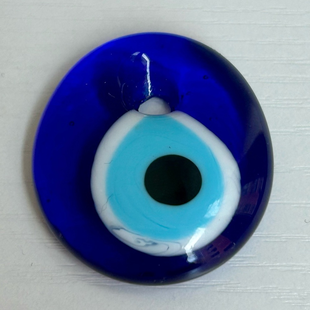 Evil Eye Protection Charm Blue Glass Amulet